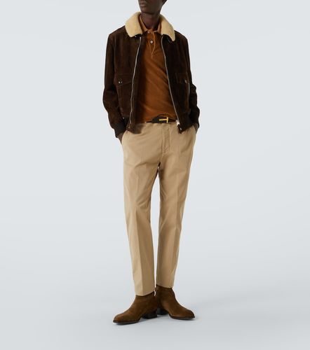 Blouson in suede con shearling - Tom Ford - Modalova