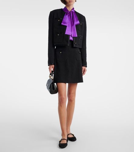 Minifalda en mezcla de algodón - Dolce&Gabbana - Modalova