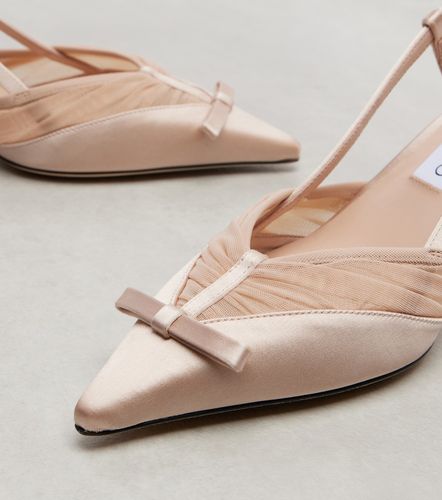 Afia 65 satin slingback pumps - Jimmy Choo - Modalova