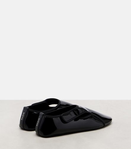 Criss Cross leather-trimmed ballet flats - Alaia - Modalova