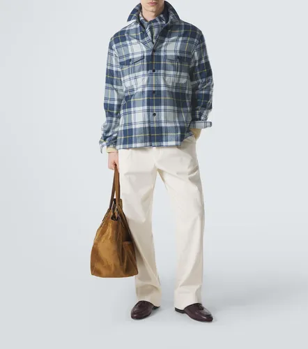 Giacca camicia in cashmere a quadri - Dunhill - Modalova