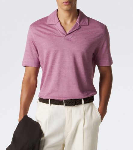 Zegna Polo in lino - Zegna - Modalova