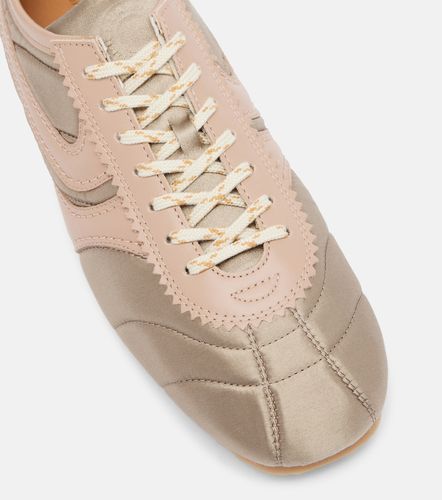 Sneakers in raso e pelle - Dries Van Noten - Modalova