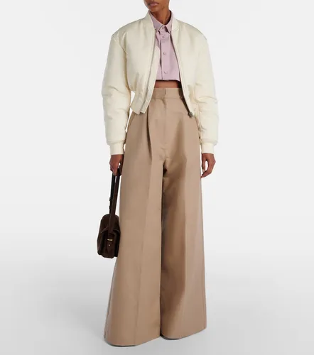 Pantalones anchos de gabardina de algodón - Balenciaga - Modalova