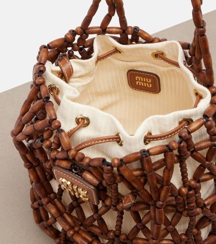 Miu Miu Bolso saco con cuentas - Miu Miu - Modalova
