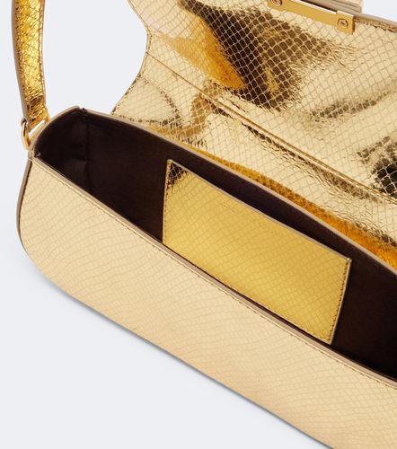 Bodrum metallic leather shoulder bag - The New Arrivals Ilkyaz Ozel - Modalova