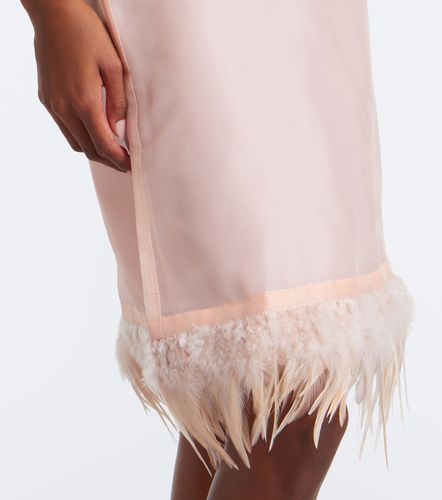 Gonna midi Lark in seta con piume - Staud - Modalova