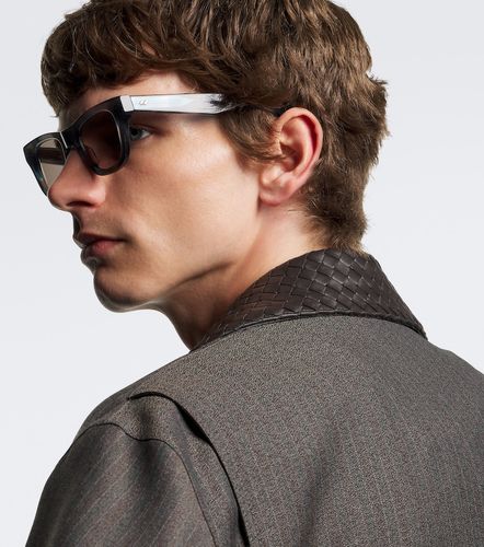 Occhiali da sole rettangolari - Bottega Veneta - Modalova