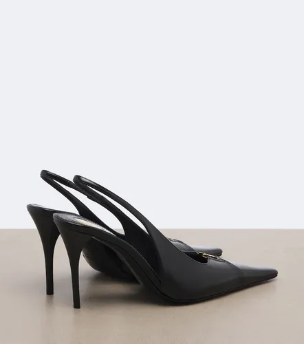 Cassandre leather slingback pumps - Saint Laurent - Modalova