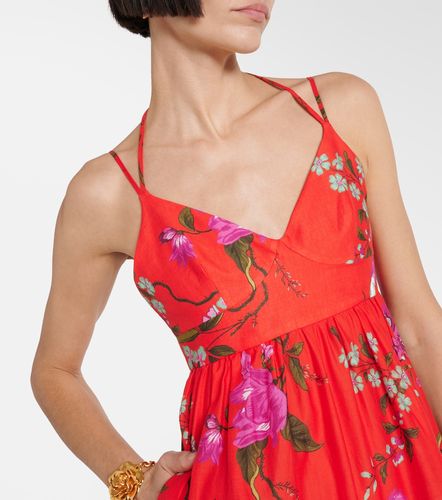 Abito midi in misto cotone floreale - Erdem - Modalova