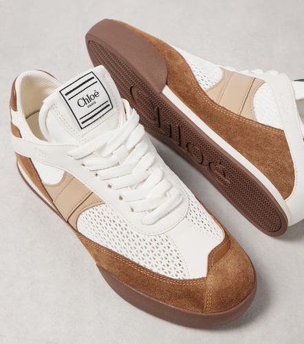Chloé Sneakers Kick con suede e pelle - Chloe - Modalova