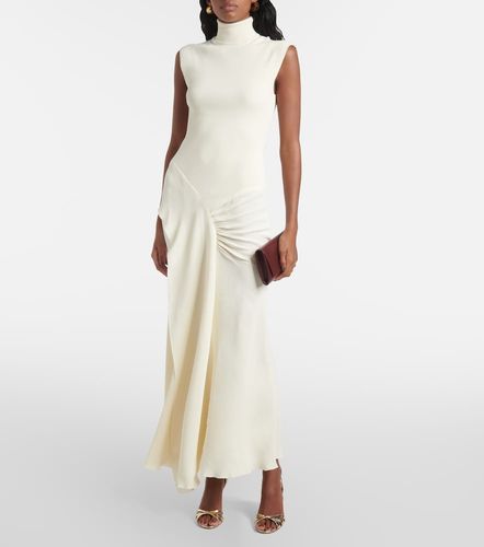 Abito lungo in jersey a collo alto - Victoria Beckham - Modalova