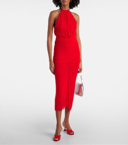 Abito midi con scollo all'americana - Mugler - Modalova