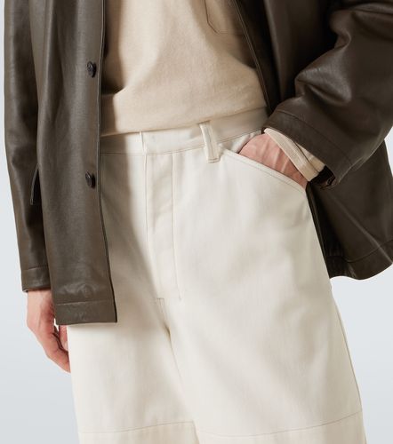 Cotton drill barrel-leg pants - Lemaire - Modalova
