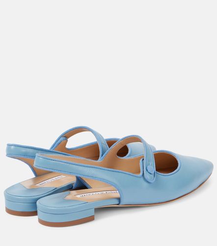 Campariflatsli leather slingback flats - Manolo Blahnik - Modalova