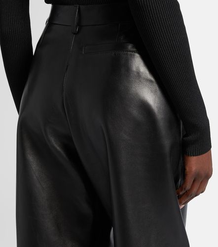 High-rise leather barrel-leg pants - Givenchy - Modalova