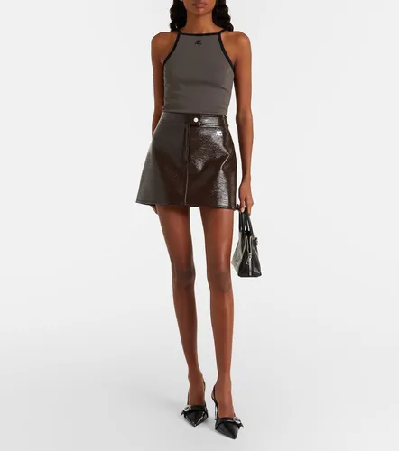Courrèges Tank top de algodón con logo - Courreges - Modalova