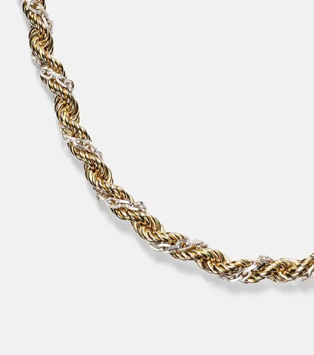 Yvonne Léon Collana Corde Torsade in bianco e 18kt - Yvonne Leon - Modalova