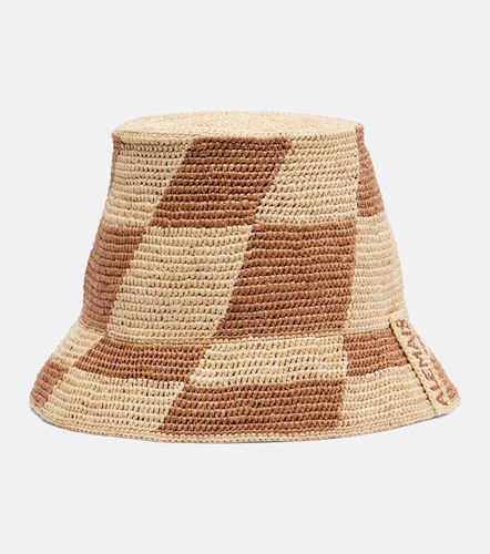 Alemais Checked raffia bucket hat - Alemais - Modalova