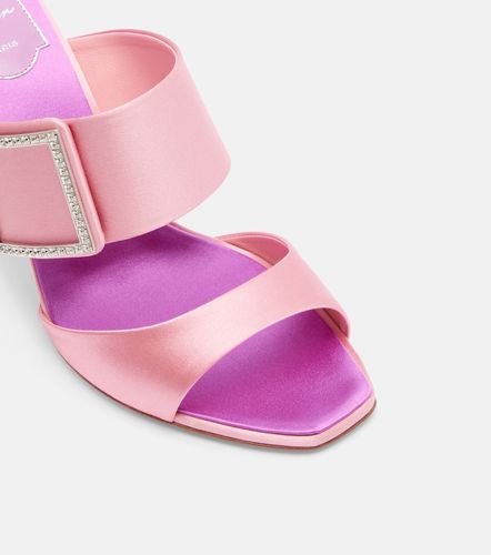 Mules Trompette 85 de satén adornados - Roger Vivier - Modalova