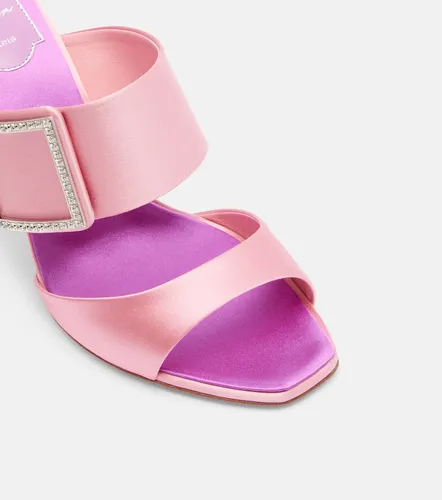 Trompette 85 embellished satin mules - Roger Vivier - Modalova
