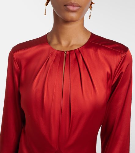 Ezri silk-blend satin midi dress - Veronica Beard - Modalova