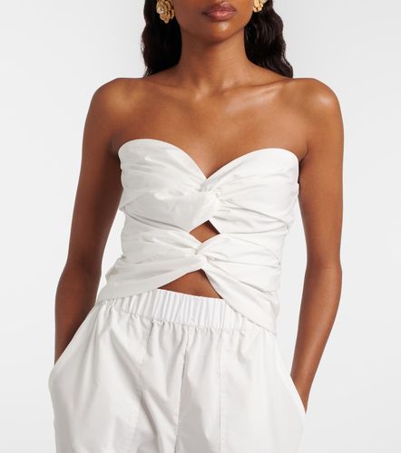 Cornelia cutout ruched cotton-blend top - Simkhai - Modalova
