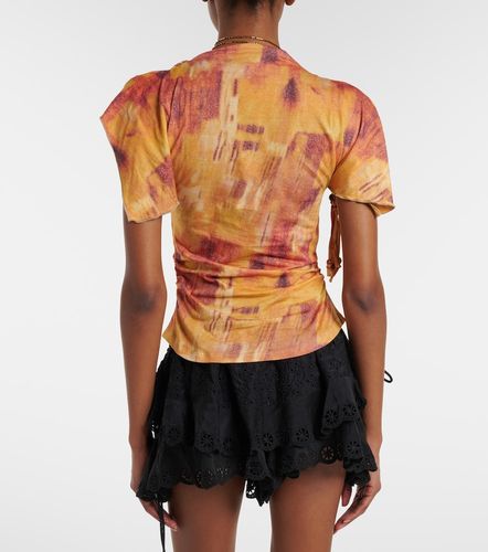 Jazia printed ruffled cotton top - Isabel Marant - Modalova