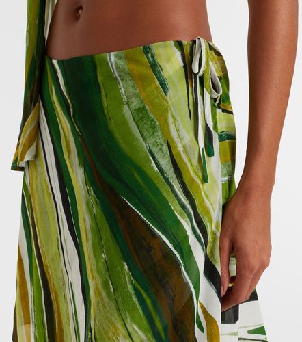 Printed silk wide-leg pants - Christopher Esber - Modalova