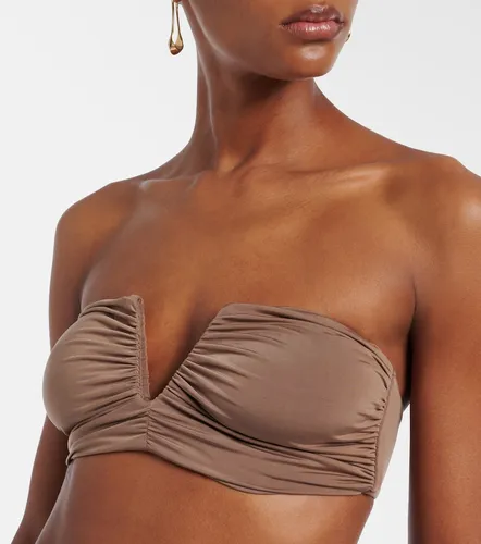 Clara ruched bandeau bikini top - Jade Swim - Modalova