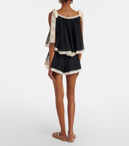 Shorts Roselight in cotone e seta - Zimmermann - Modalova