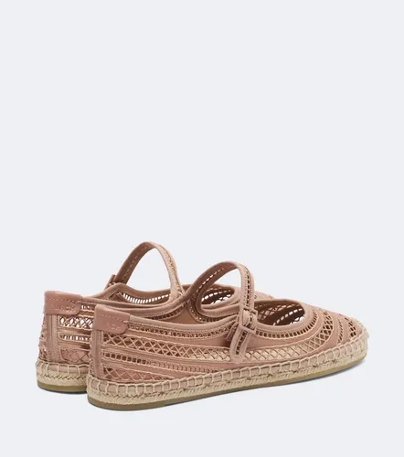 Open Weave Mary Jane satin espadrilles - Tory Burch - Modalova