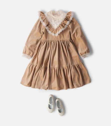 Vestido de terciopelo con encaje - Petite Amalie - Modalova