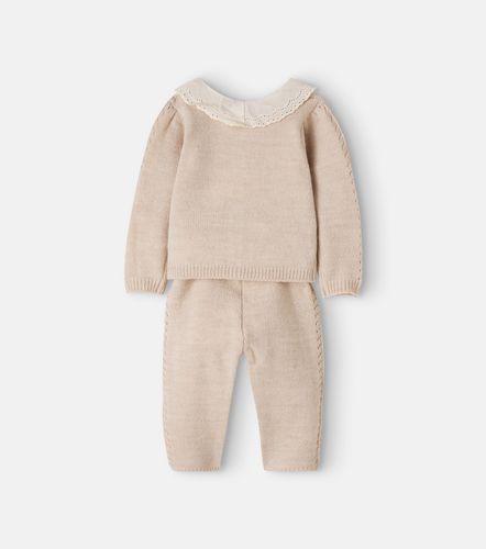 Bebé - set Selene de cárdigan y pantalones bordado - C'era Una Volta - Modalova