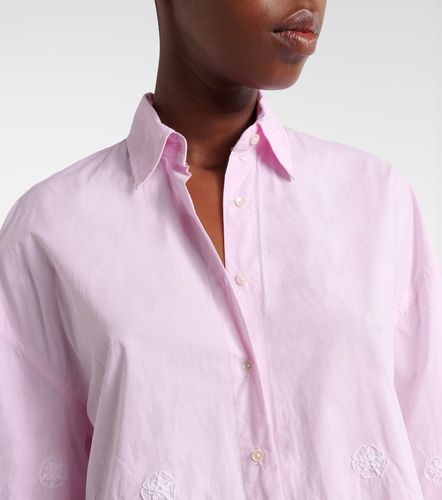 Camisa de popelín de algodón bordada - Juliet Dunn - Modalova