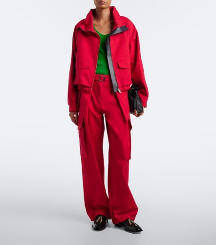 Loewe Cotton and silk cargo pants - Loewe - Modalova