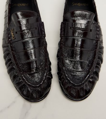 Cassandre croc-effect leather loafers - Saint Laurent - Modalova