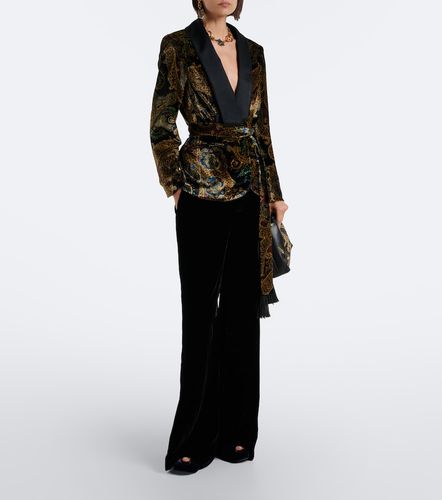Etro Blazer aus Samt mit Satin - Etro - Modalova
