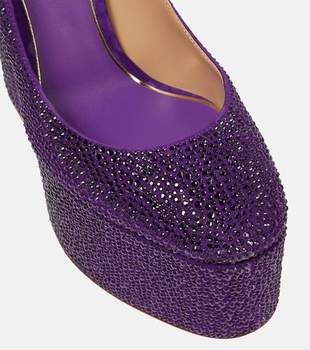 Tan-Go embellished leather platform pumps - Valentino Garavani - Modalova