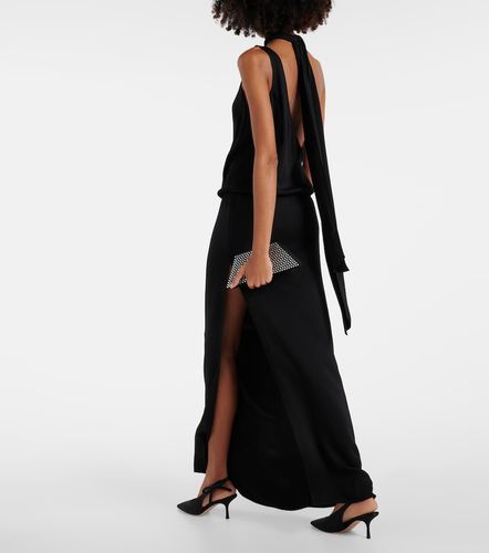 Draped halterneck side-slit gown - Christopher Esber - Modalova