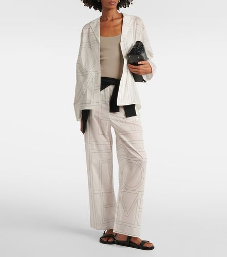 Camicia in misto cotone con monogramma - Toteme - Modalova
