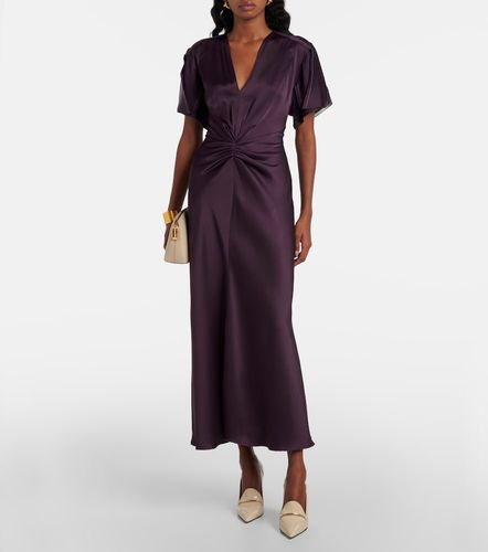 Abito lungo in satin - Victoria Beckham - Modalova