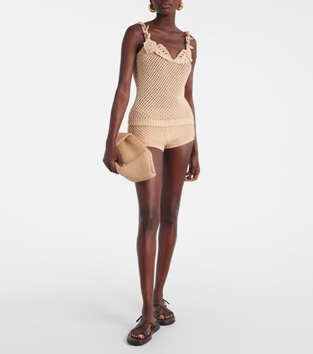 Shorts de croché de mezcla de algodón - Elie Saab - Modalova