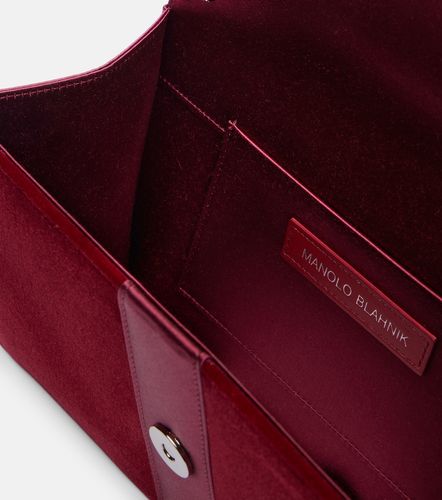 Clutch Capri in velluto con cristalli - Manolo Blahnik - Modalova