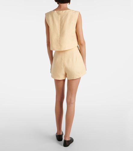 Posse Crop top Martina de lino - Posse - Modalova
