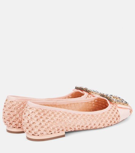 Tres Vivier embellished raffia ballet flats - Roger Vivier - Modalova