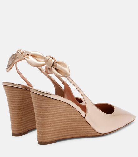 Zeppe Very Bow Tie 85 in pelle - Aquazzura - Modalova