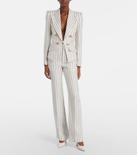 Balmain Pantaloni regular gessati - Balmain - Modalova