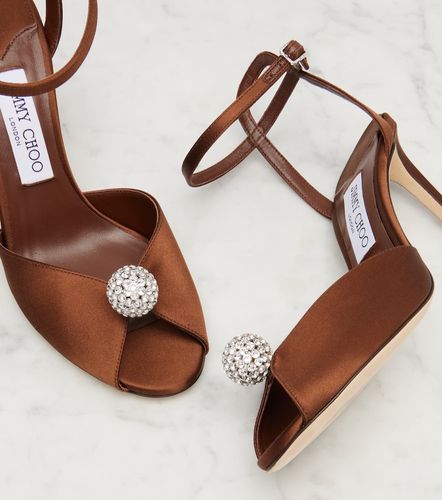 Sacora 85 satin peep-toe sandals - Jimmy Choo - Modalova