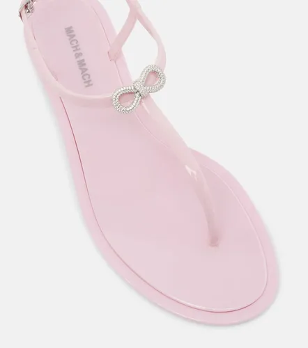 Riviera embellished thong sandals - Mach & Mach - Modalova
